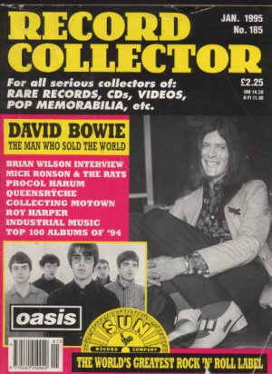 RECORD COLLECTOR Magazine Jan 1995 No 185 - DAVID BOWIE OASIS, BRIAN WILSON