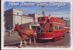 DOUGLAS IOM - Postcard - Horse Drawn Tram - John Hind