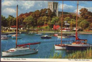 The Quay, Christchurch, Dorset Postcard  John Hinde Original