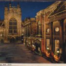 The Abbey by Night. Bath, Avon Postcard  John Hinde Original