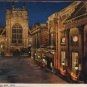 The Abbey by Night. Bath, Avon Postcard John Hinde Original