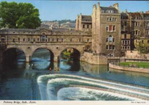 Pulteney Bridge, Bath, Avon Postcard  John Hinde Original
