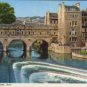 Pulteney Bridge, Bath, Avon Postcard  John Hinde Original