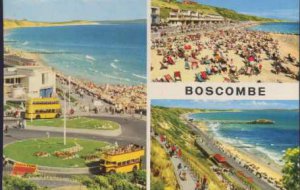 3 Views of BOSCOMBE Dorset  Postcard John Hinde Original 1975