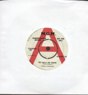 Tommy Edwards - The Tables Are Turning - UK  7" Single - Demonstration Record