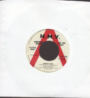 Don Spencer - Worried Mind - UK  7" Single - Demonstration Record