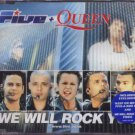 Five + Queen - We Will Rock You - UK CD Single  + sticker