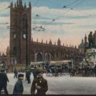 Cathedril  and Cromwell Moument Manchester Postcard MILTON 1906