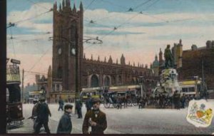 Cathedril  and Cromwell Moument Manchester Postcard MILTON 1906