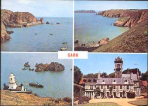 Greetings From sark, C.I  4 Views  Postcard