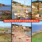 6 Views of South East Cornwall Postcard - J.Salmon