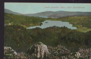 Loch Achray and Loch Vennachar Postcard - Valentine's Colourtone Series