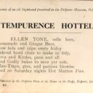 The exact words of an old Signboard in Cornwall  Postcard   TEMPURENCE HOTTELL