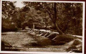 Tarr Steps Exmoor Postcard  Valentine  RP