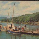 WATERHEAD, LAKE DISTRICT, ENGLAND Postcard 1965 - N.P.O Belfast BOATS