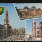 Souvenir De Bruxelles Belgium Postcard 1964