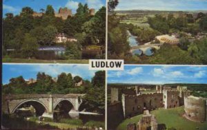LUDLOW  Postcard With 4 Views 1980
