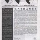 Prince - Revolution Newsletter - July 1989