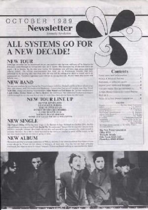 Formerly Revolution - Oct 1989 - Prince Fanzine - rare! + flyer