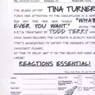 Tina Turner - What Ever You Want - UK Promo 12" Single