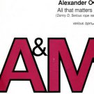 Alexander O'Neal - All That Matters To Me - UK Promo 12" Single