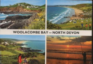 Woolacombe Bay Devon 1984 Postcard / John Hind