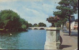 The River Ouse at Bedford  Postcard