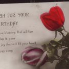 My Wish for Your Birthday Postcard With Posted Due Stamp 1922