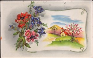 Embosed Postcard 1950's