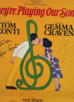 London Cast - They're Playing Our Song - UK LP -  Signed Tom Conti & Gemm Craven