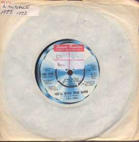 Tata Vega - You'll Never Rock Alone - UK Promo 7" Single