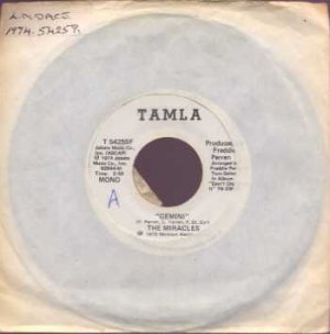The Miracles - Gemini - US Promo 7" Single