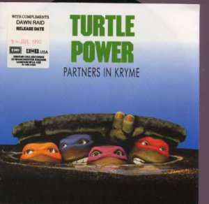 Partners In Kryme - Turtle Power - UK 7" Single