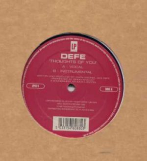 Defe - Thoughts Of You - UK 12" Single