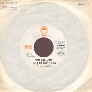 Sly & The Family Stone - Time For Livin' - UK Promo 7" Single