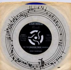 Jean Simpson - The Troubador From Memphis - UK 7" Single