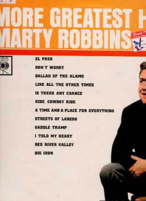 Marty Robbins - More Greatest Hits - UK LP