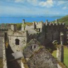 COAST AND CASTLE MANOBRIER POSTCARD WALES