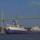 1000 ISLAND POSTCARD - The bulk carrier John A. France