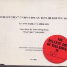 Terence Trent D'Arby - Do You Love Me Like You Say? - 2 Track UK Promo CD Single