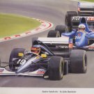 THE GRAND PRIX COLLECTION  Sauber Sandwich  John Batchelor Martin Brundle Print