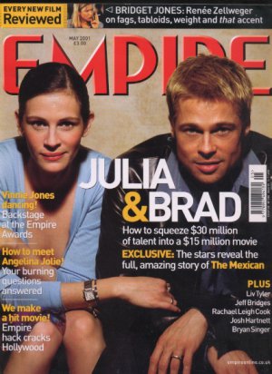 EMPIRE Magazine May 2001 No.143 Julia Roberts & Brad Pitt