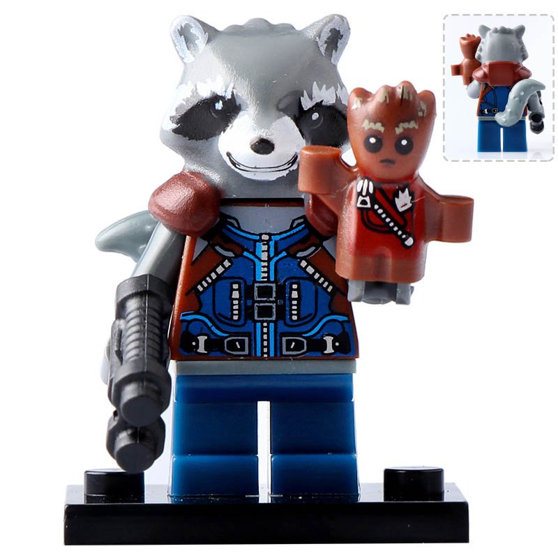 Minifigure Rocket Raccoon Guardians of the Galaxy Compatible Lego ...