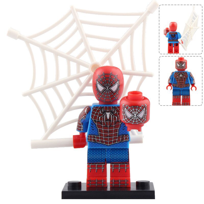 Minifigure Spider Man Raimi Trilogy Marvel Super Heroes Compatible Lego Building Toys