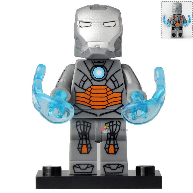 Minifigure Iron Man (MK 12) Marvel Super Heroes Compatible Lego ...