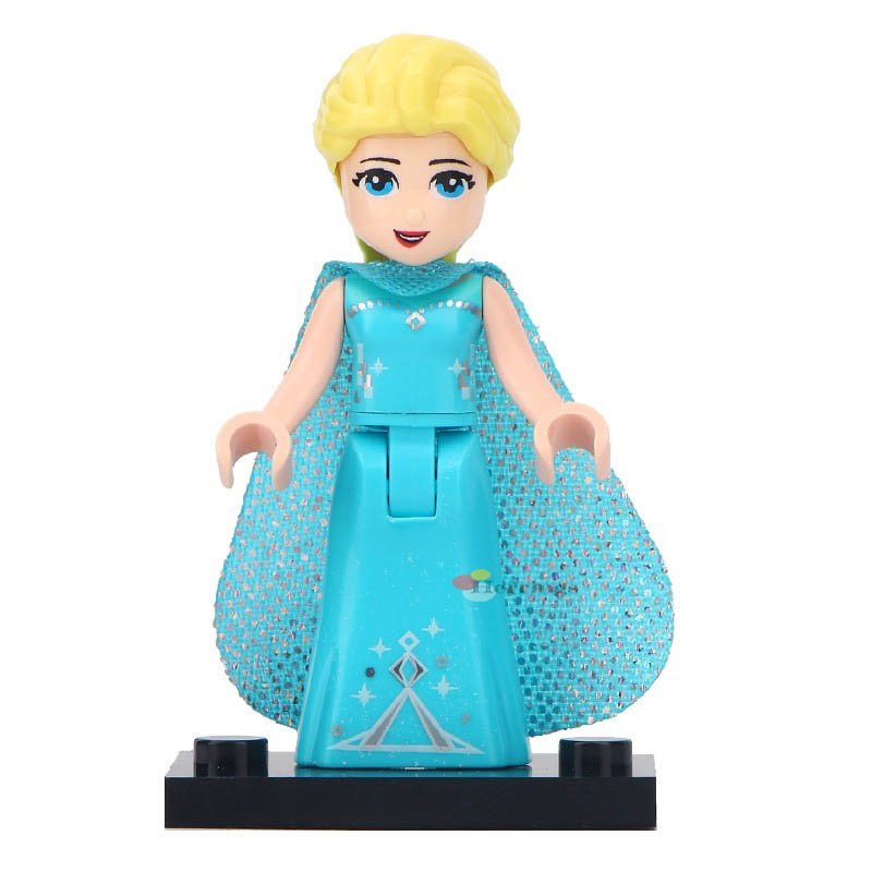 Minifigure Elsa Disney Princesses Compatible Lego Building Brick Toys 