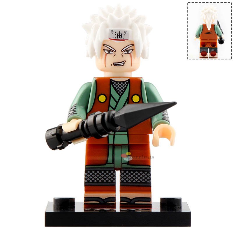 Minifigure Jiraiya Anime Heroes Naruto Compatible Lego Building Block Toys