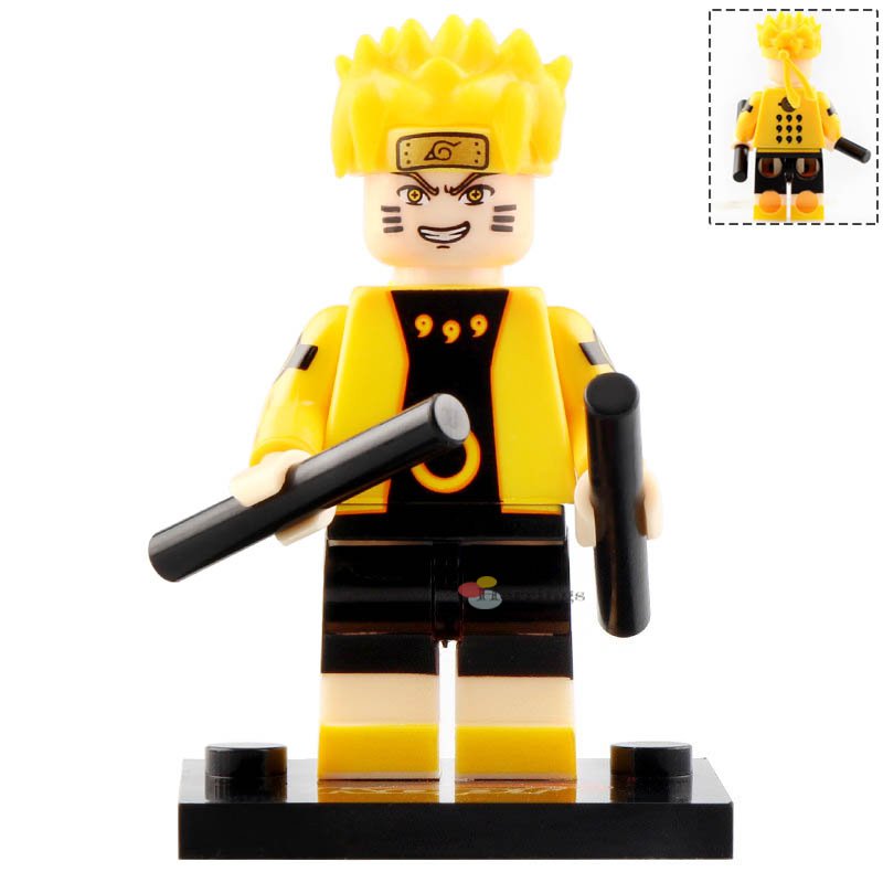 Minifigure Naruto Uzumaki Anime Heroes Naruto Compatible Lego Building ...