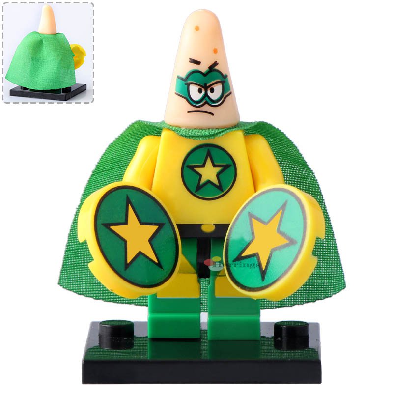 Minifigure Patrick Star Spongebob Squarepants Cartoon Compatible Lego ...