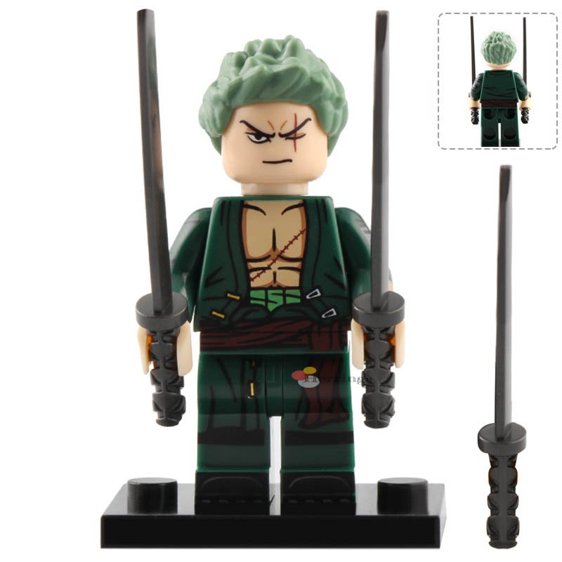 Minifigure Roronoa Zoro One Piece Compatible Lego Building Block Toys